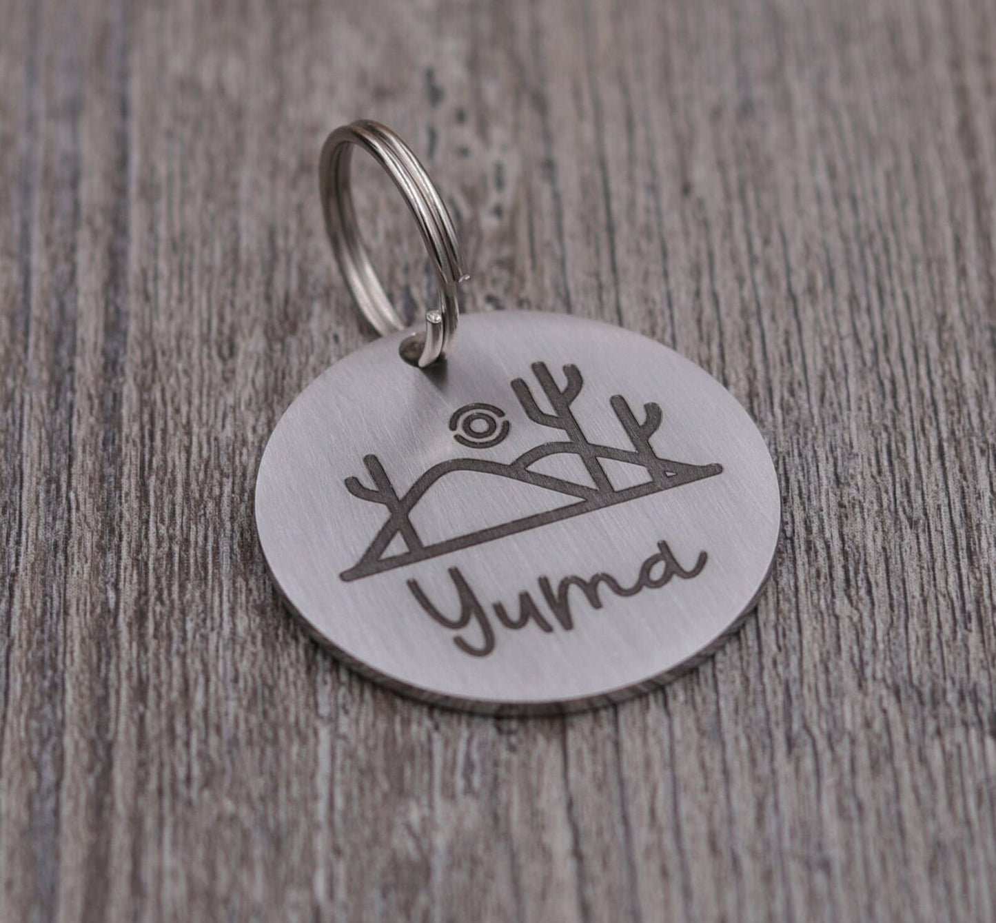 Desert Scene Personalized Pet Tag