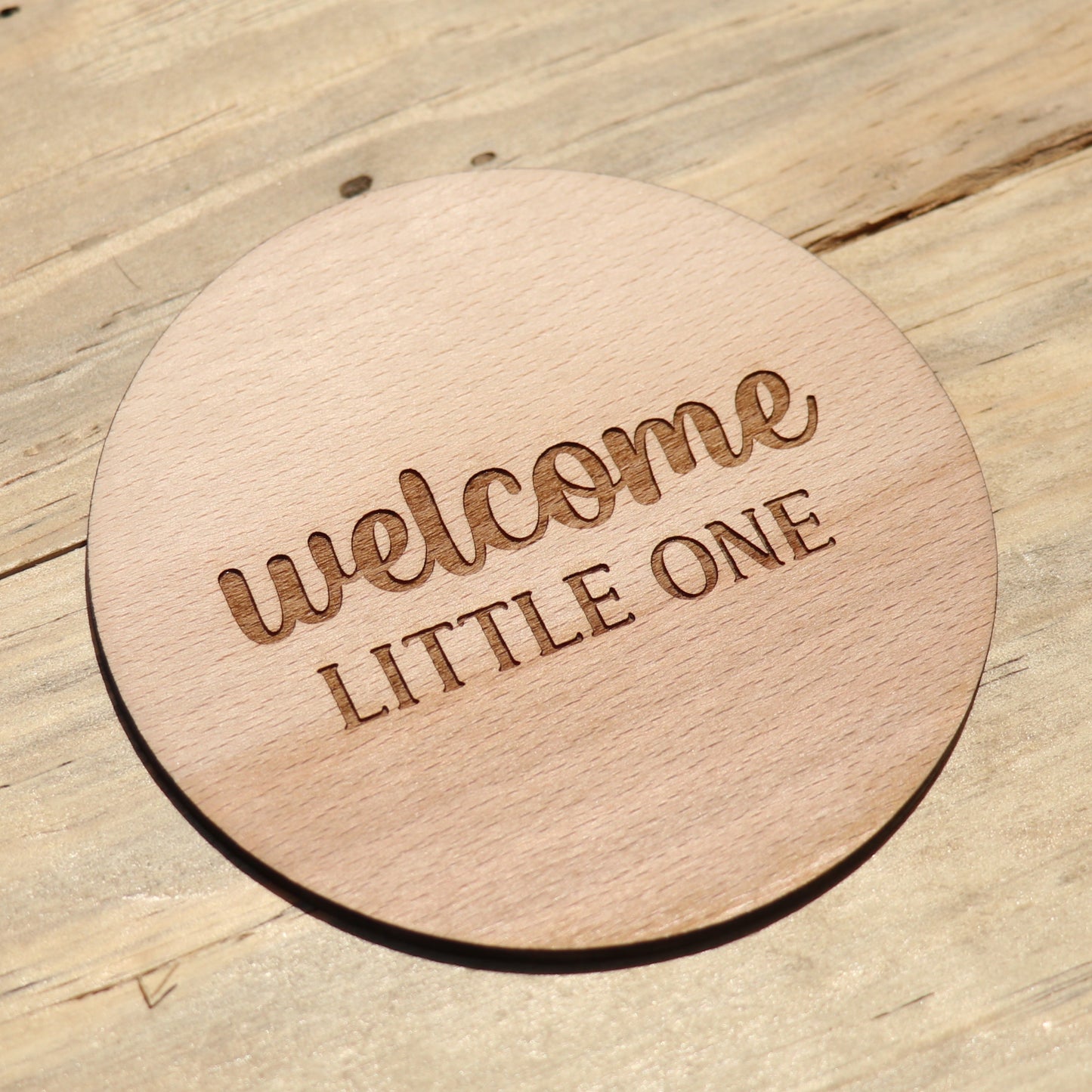 Classic Numbers - Baby's Monthly Wood Milestone Markers