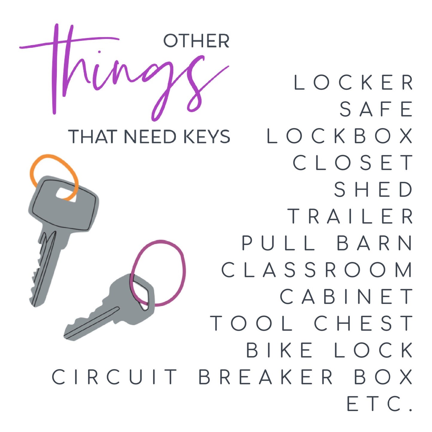 Label Your Keys, Retro Motel Keychain