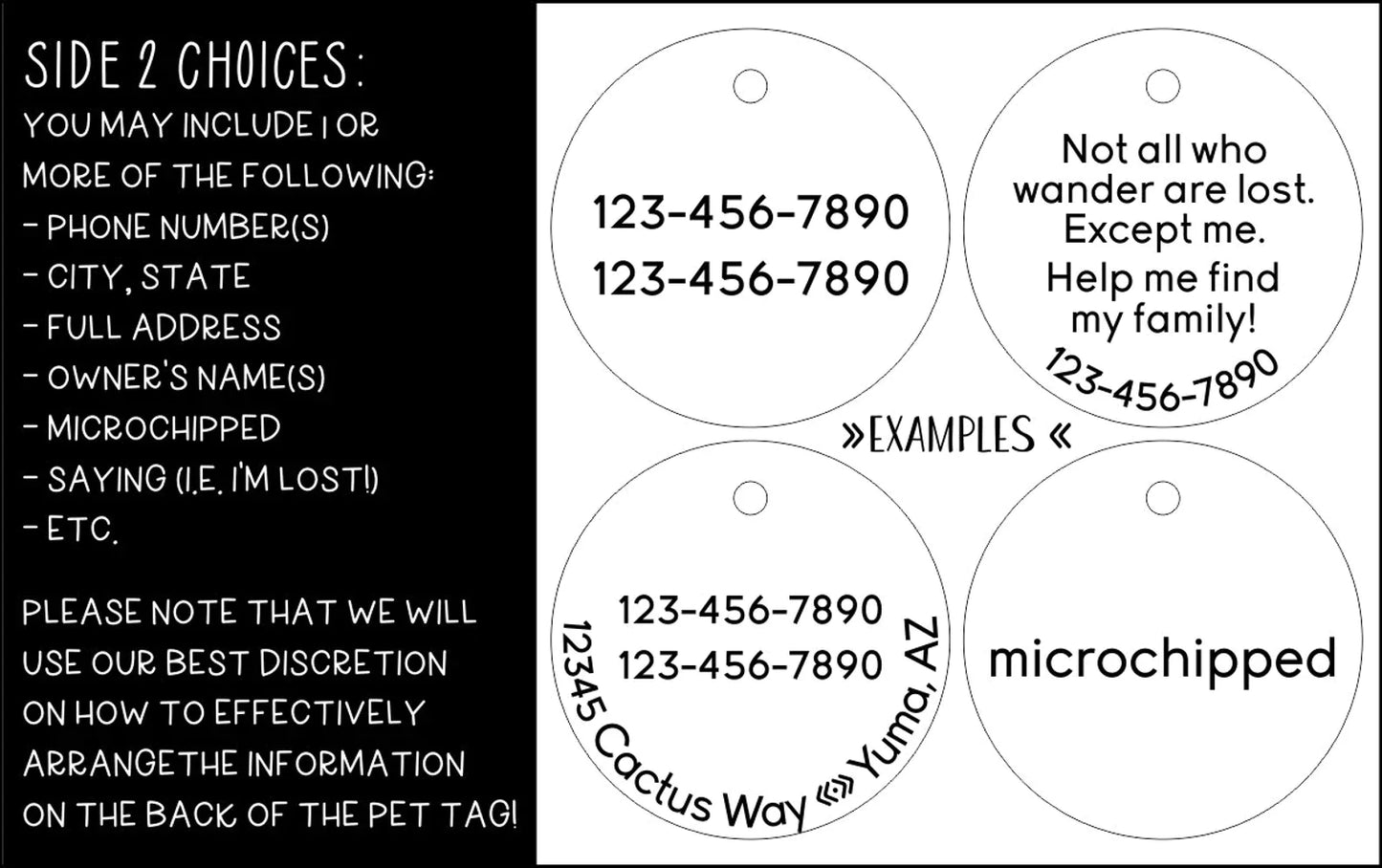 Desert Scene Personalized Pet Tag