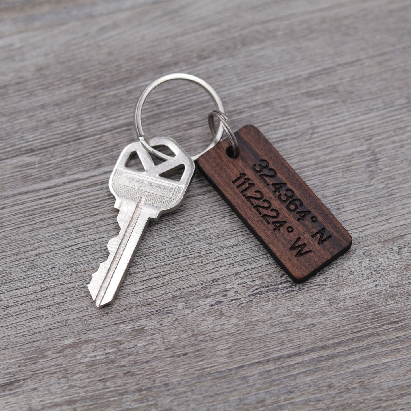 Coordinates Keychain