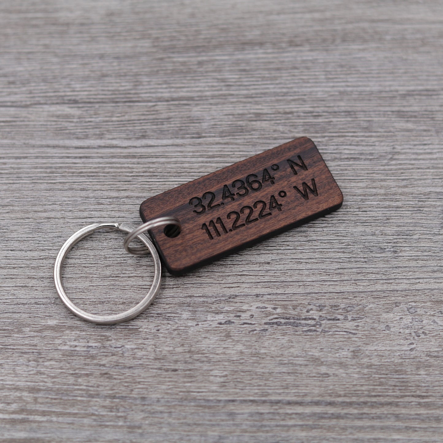 Coordinates Keychain
