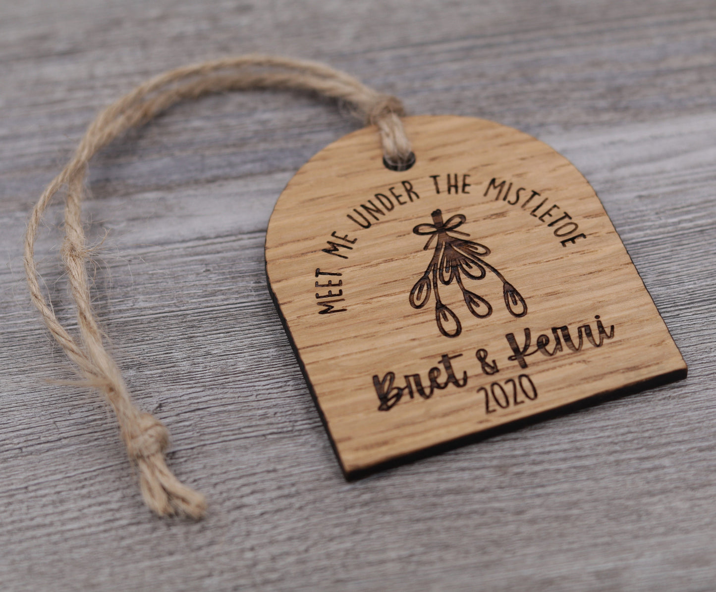 Meet Me Under the Mistletoe Ornament