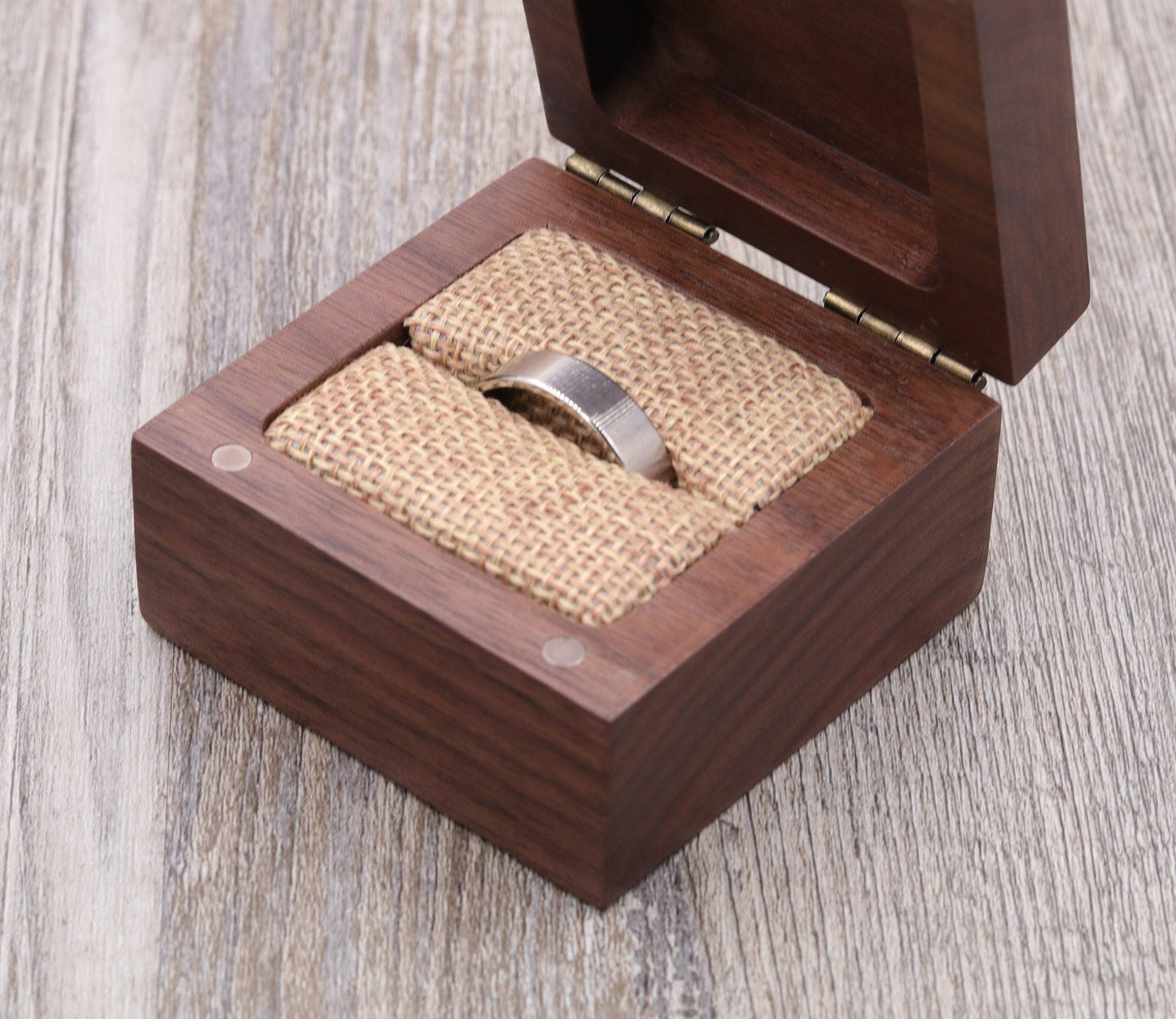 Personalized Names with Date - Ring Box, Keepsake Box, Jewelry Box