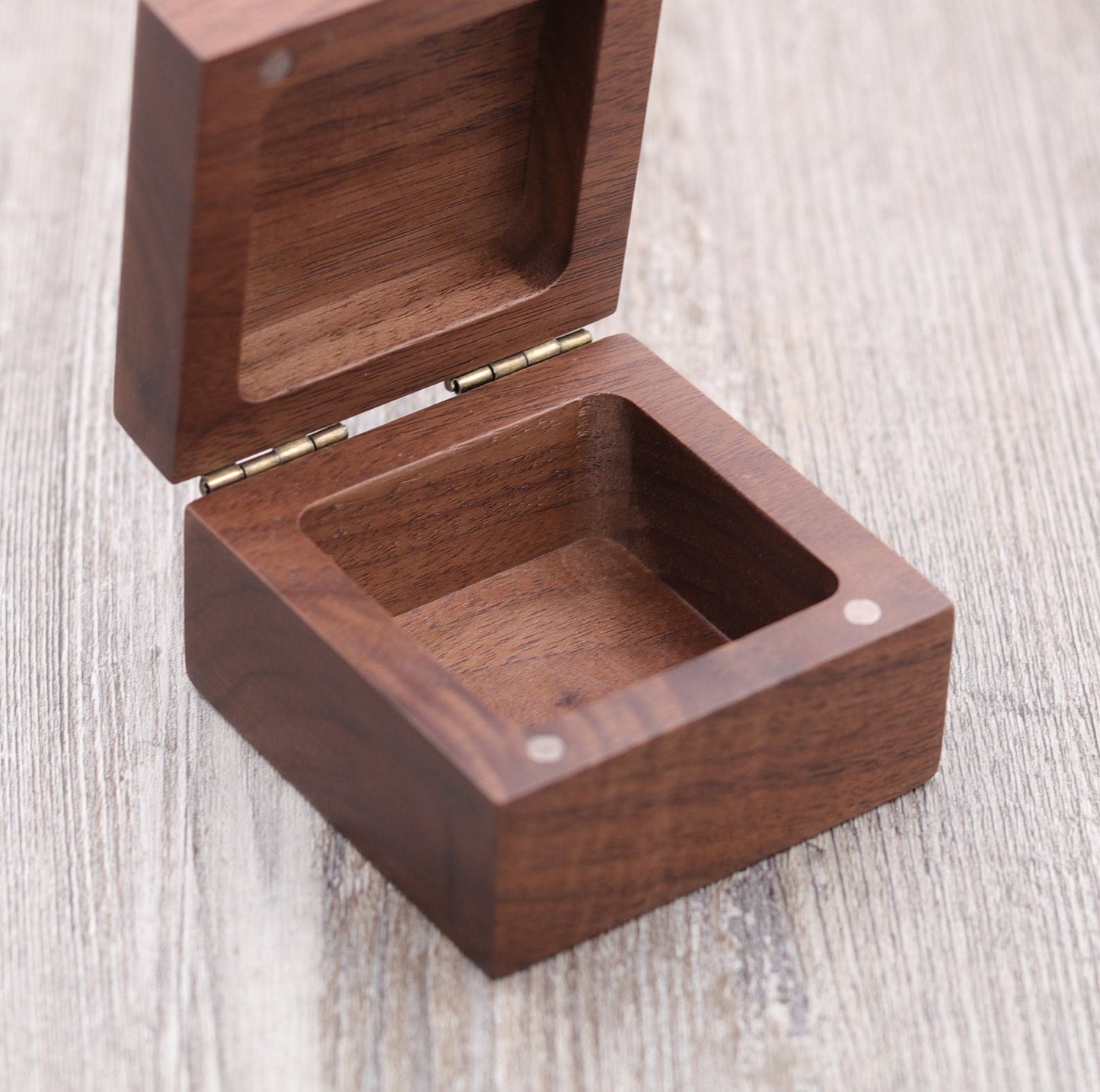 Personalized Names with Date - Ring Box, Keepsake Box, Jewelry Box