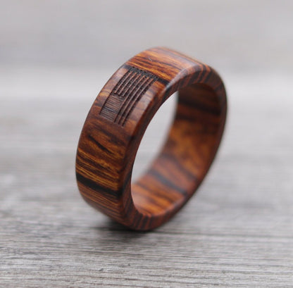 Desert Ironwood Wood Ring - Plain and/or Personalized