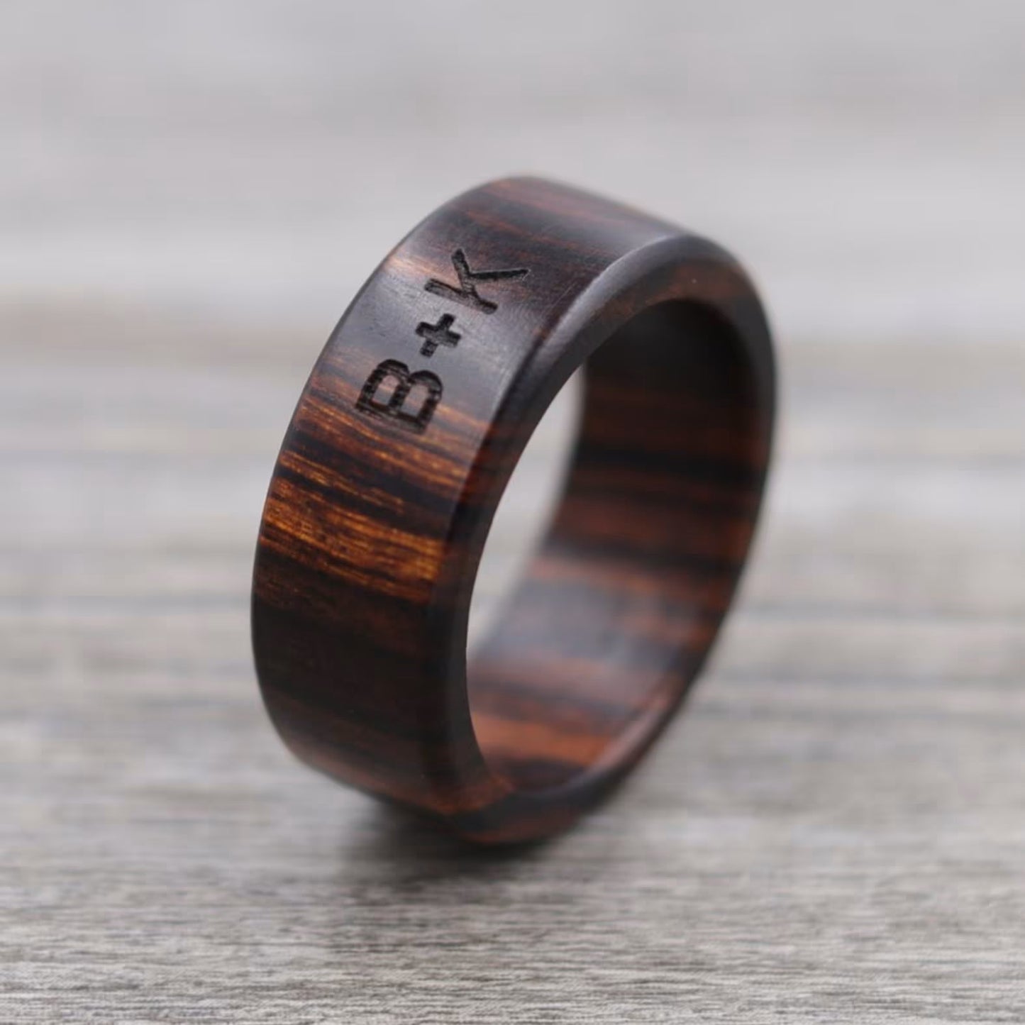 Desert Ironwood Wood Ring - Plain and/or Personalized
