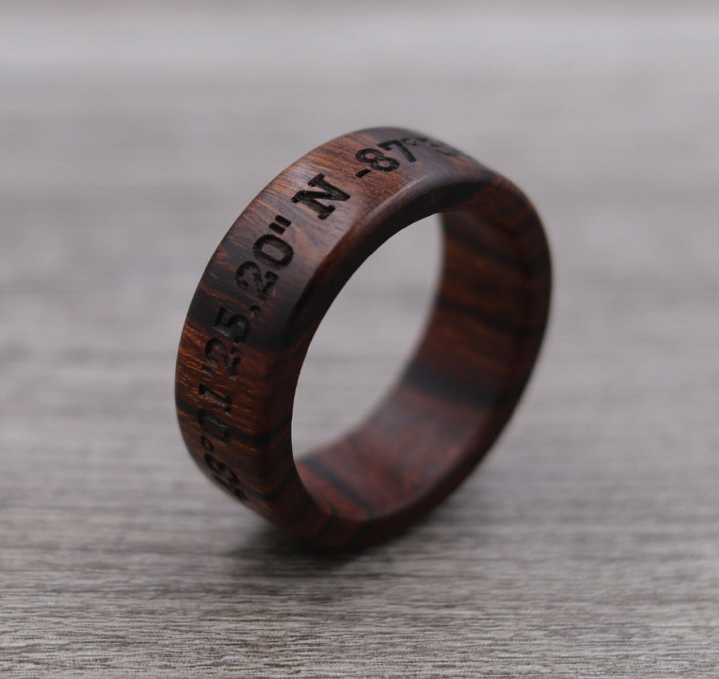 Desert Ironwood Wood Ring - Plain and/or Personalized