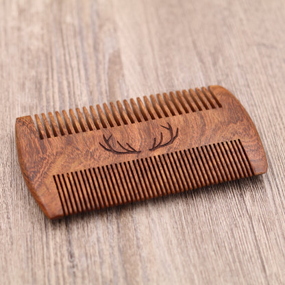 Antlers - Personalized Wood Comb