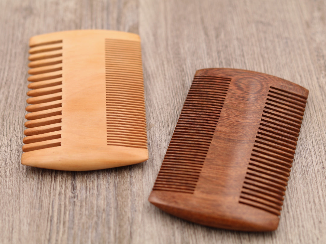 Deer Silhouette and Name - Personalized Wood Comb
