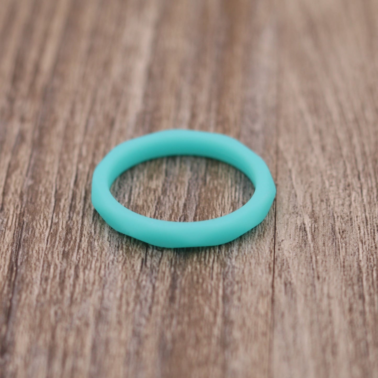 3MM Faceted Silicone Stacking Rings