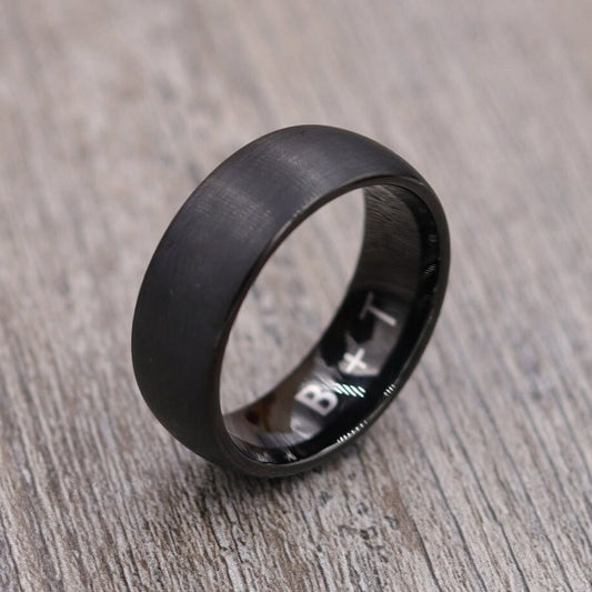 6MM Black Tungsten Ring