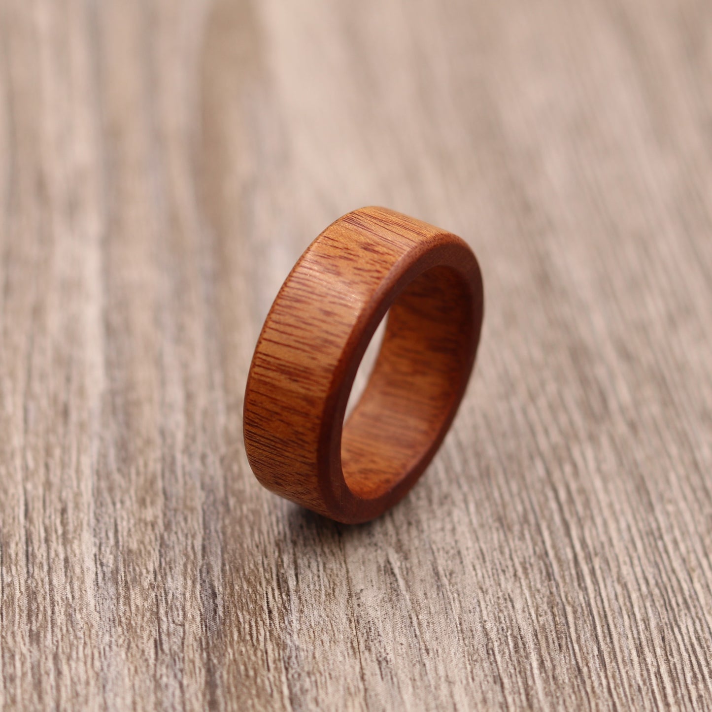 Mopani Wood Ring - Plain and/or Personalized