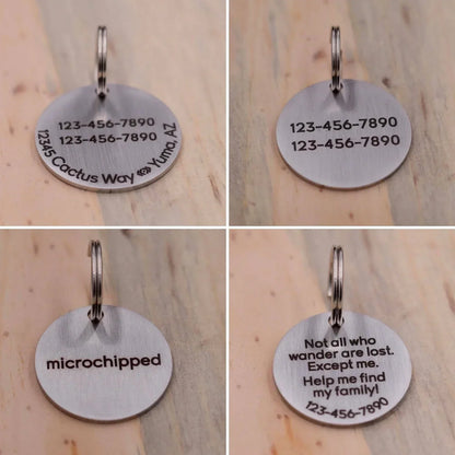 Pine Trees Personalized Pet Tag