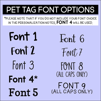 Personalized Pet Tag