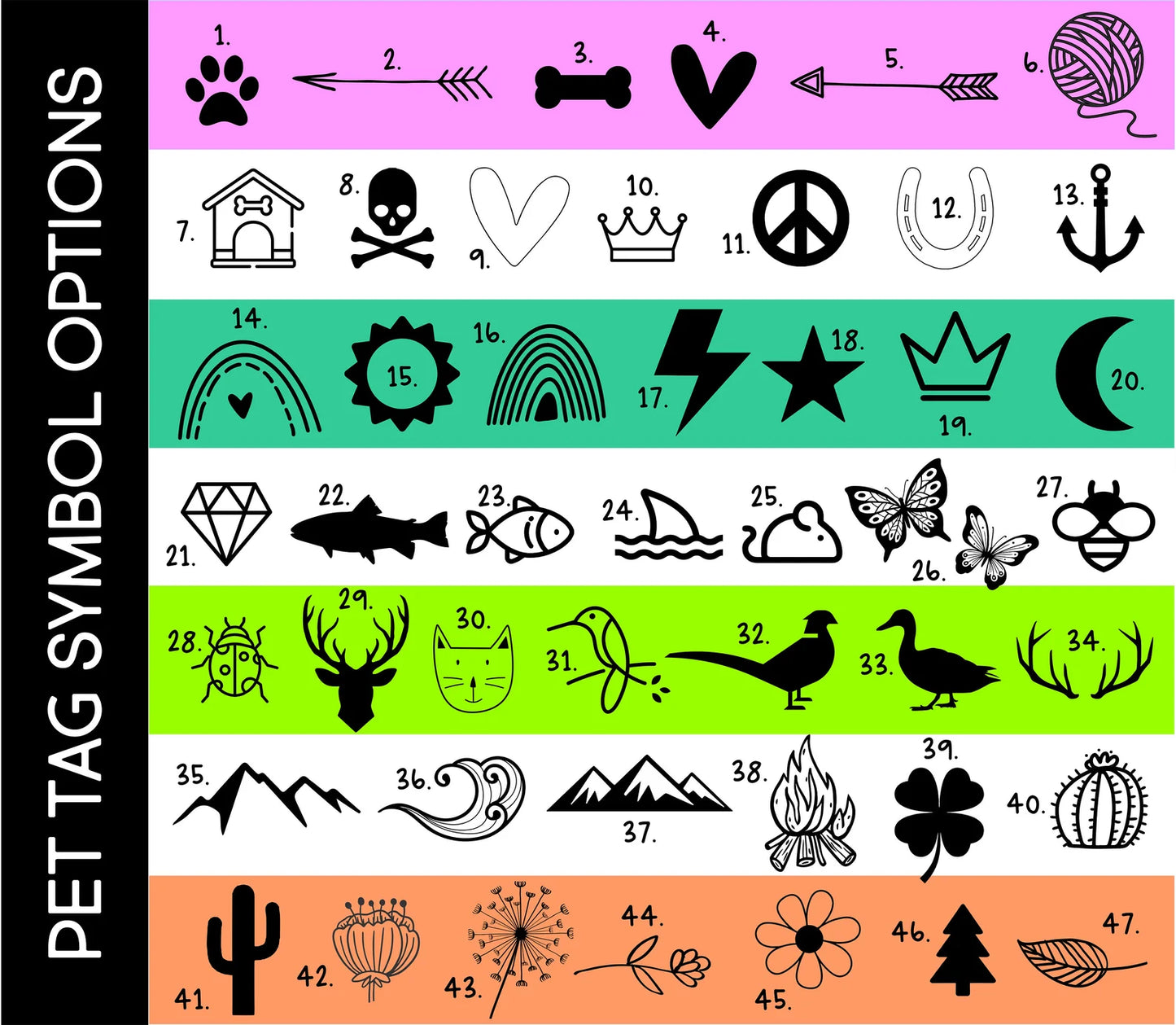 Arrows Personalized Pet Tag