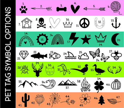 Arrows Personalized Pet Tag