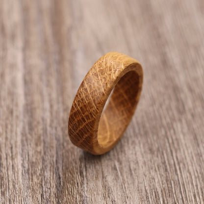 Whiskey Barrel Wood Ring - Plain and/or Personalized
