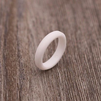 4MM Beveled Edge Silicone Ring - PERSONALIZED