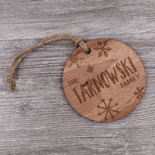 Family Snowflake Ornament