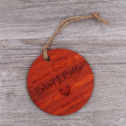 In Loving Memory Heart Ornament