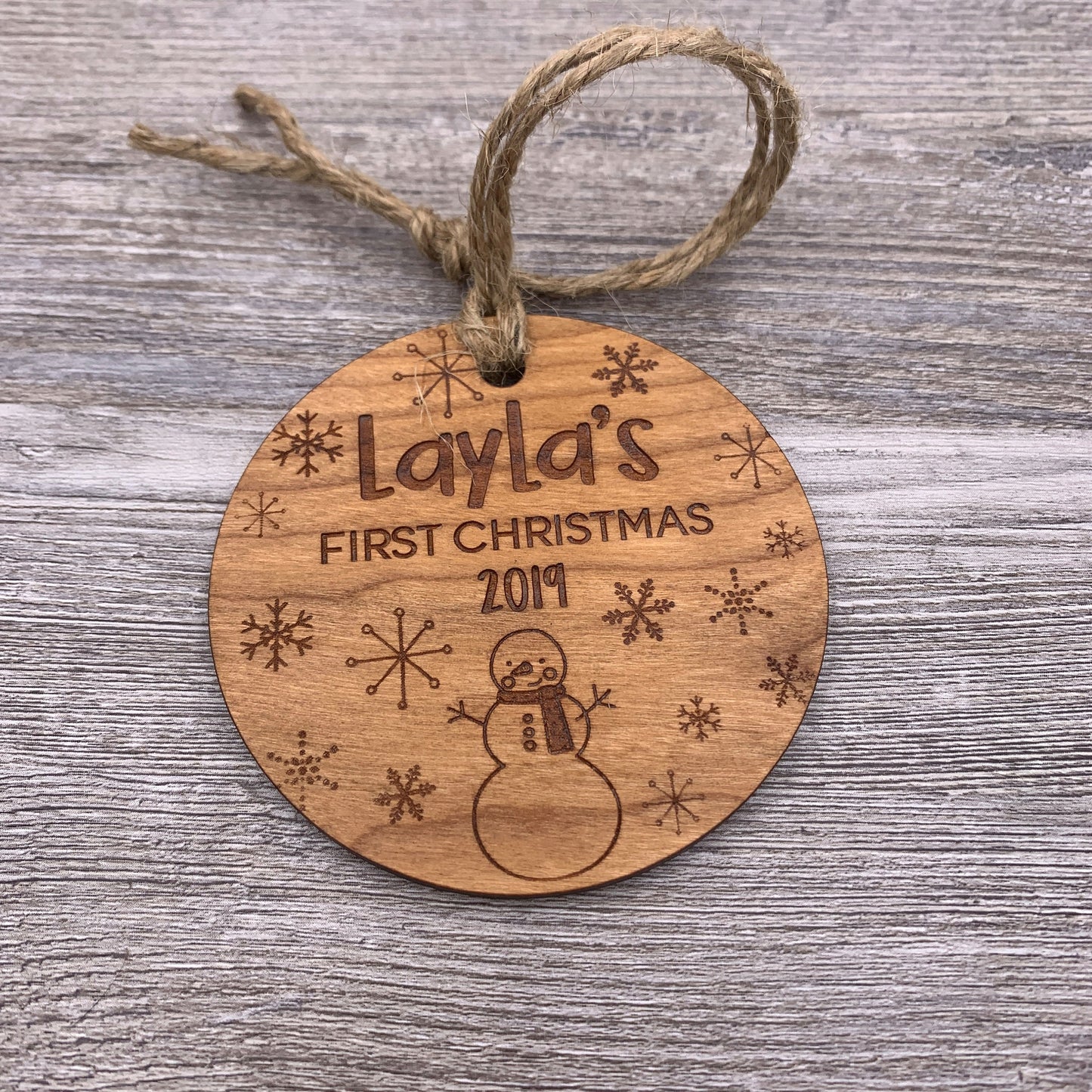 Baby's First Christmas Snowman Ornament