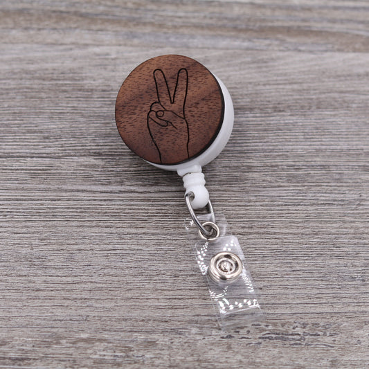 Peace Sign Badge Reel