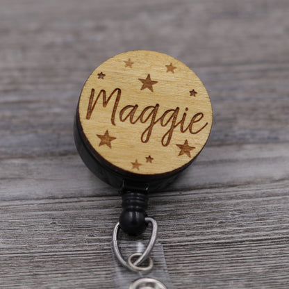 Stars Badge Reel with Name
