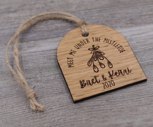 Meet Me Under the Mistletoe Ornament