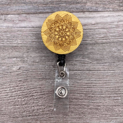 Floral Mandala Badge Reel