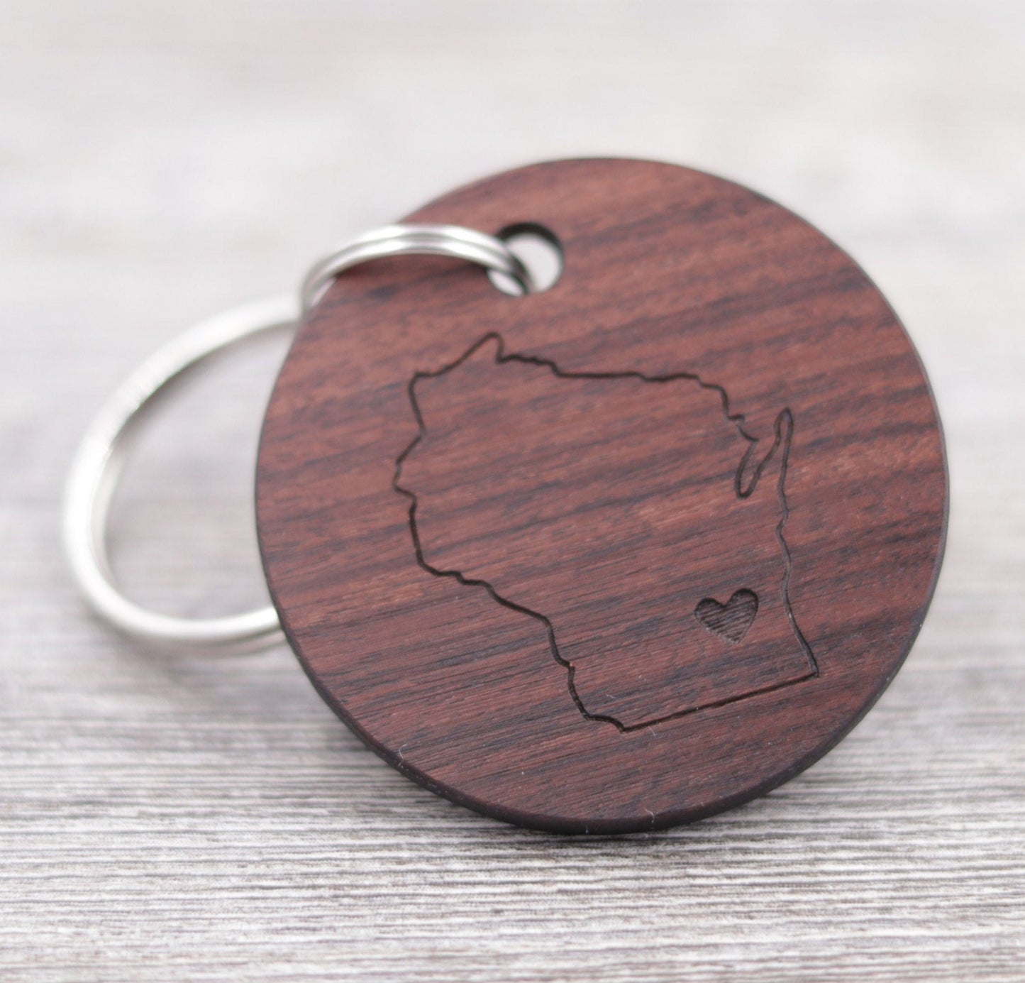 City, State Keychain