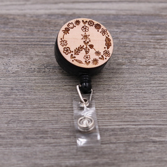 Flower Peace Sign Badge Reel