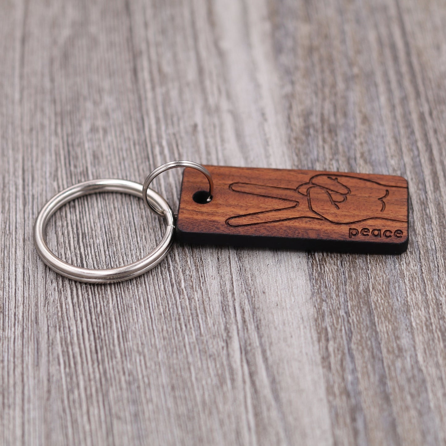 Peace Sign Keychain