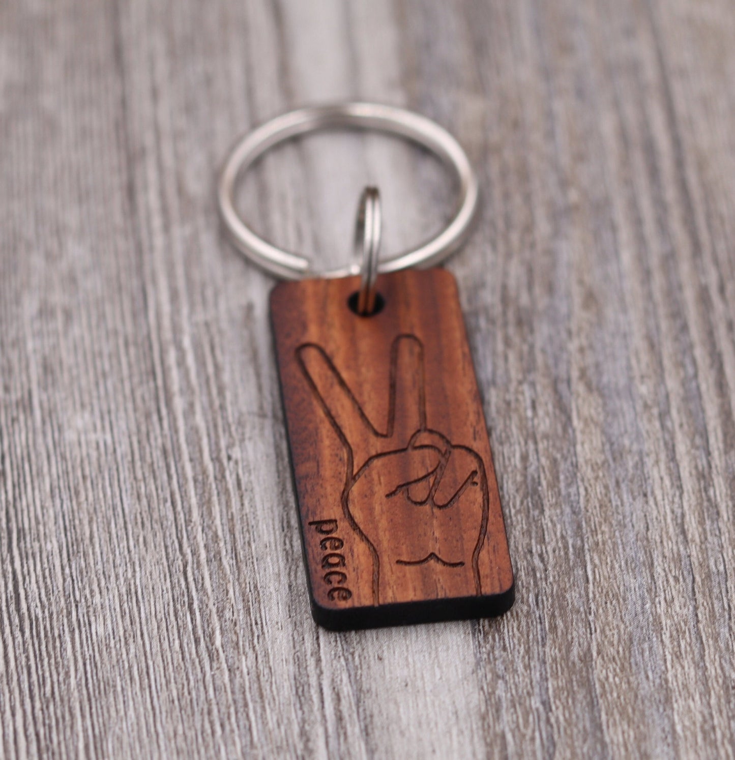 Peace Sign Keychain
