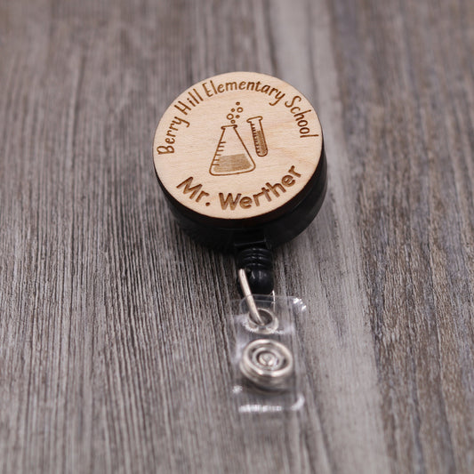 Science Badge Reel with Name