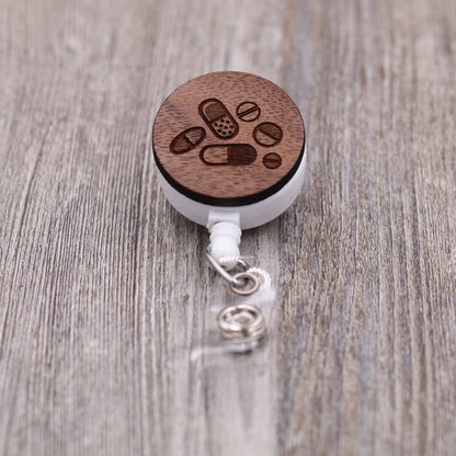 Pharmacist, Pills Badge Reel