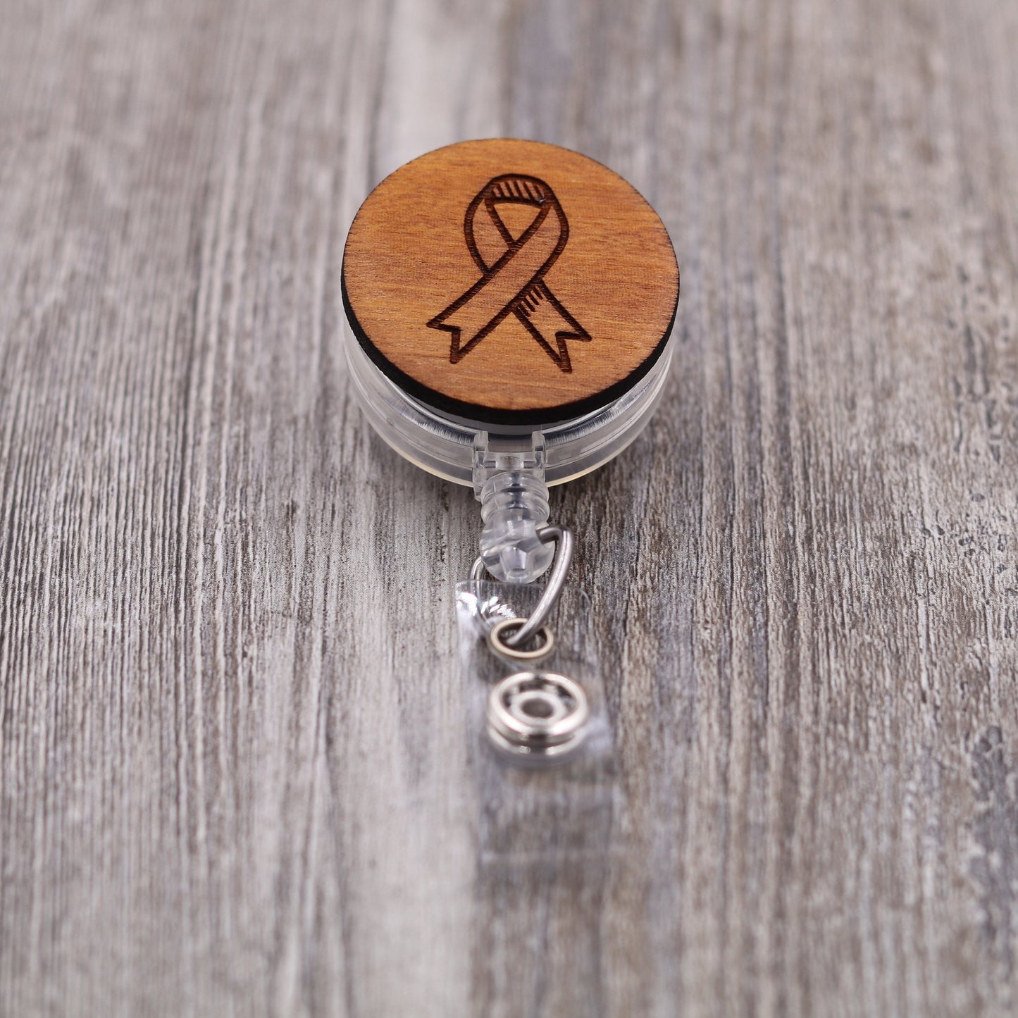 Cancer Ribbon Badge Reel