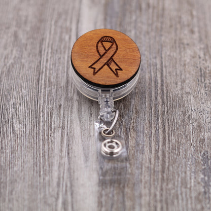 Cancer Ribbon Badge Reel