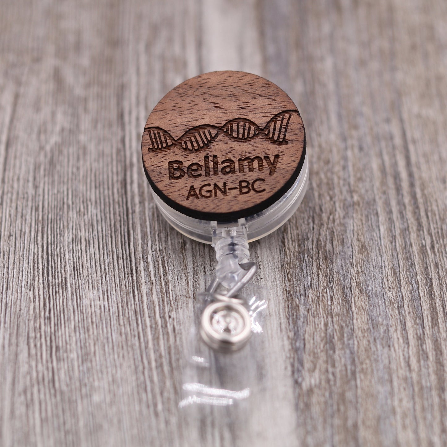 DNA Badge Reel with Name
