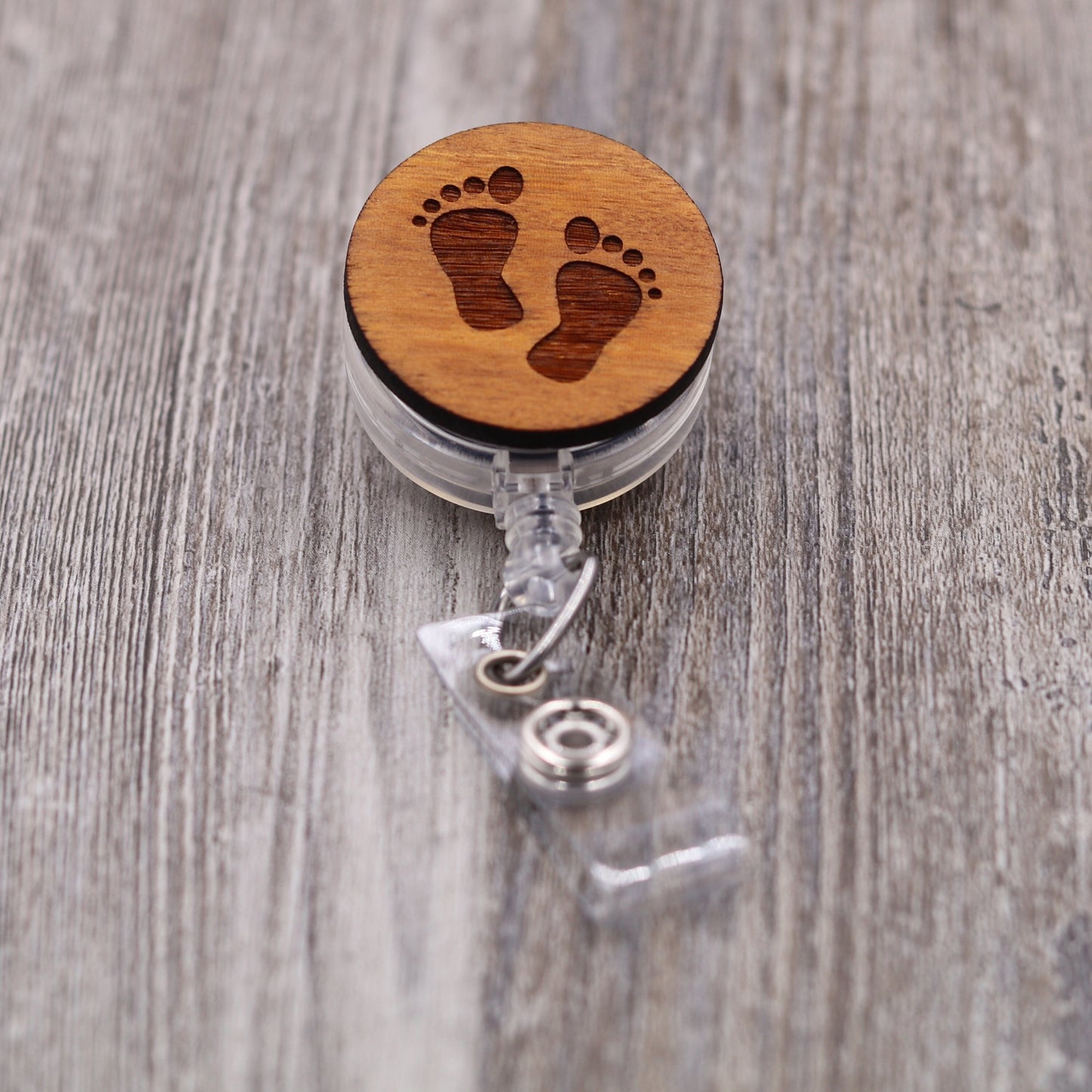 Baby Feet Badge Reel