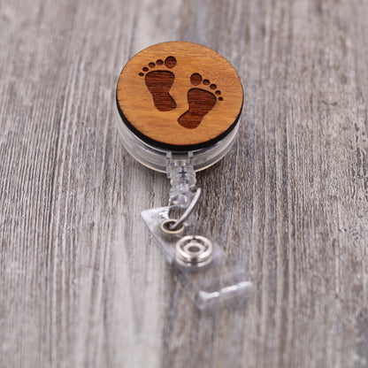 Baby Feet Badge Reel