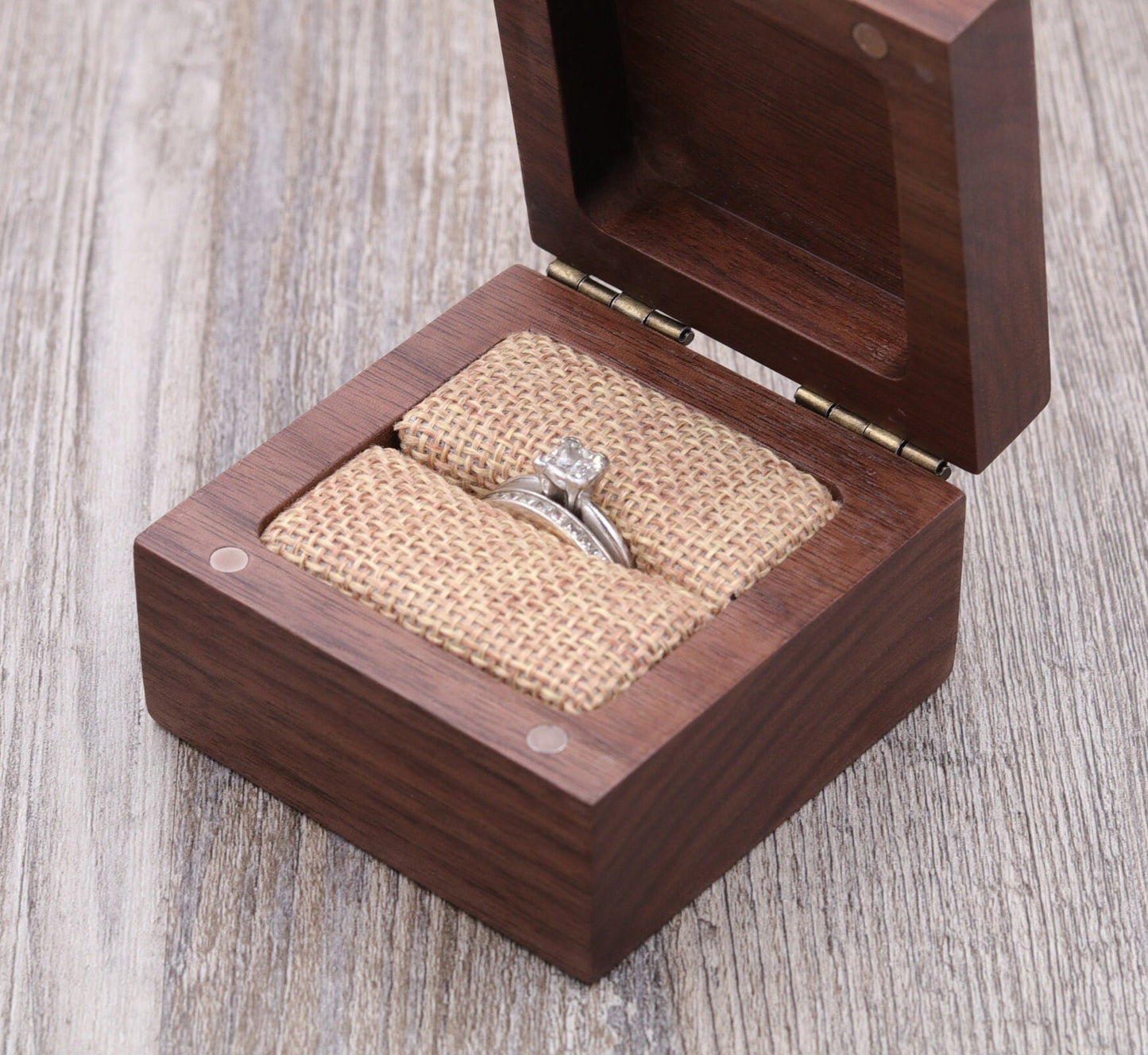 Initial & Special Date - Ring Box, Keepsake Box, Jewelry Box