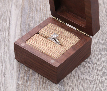 Arrows with Initials & Date/Symbol - Ring Box, Keepsake Box, Jewelry Box