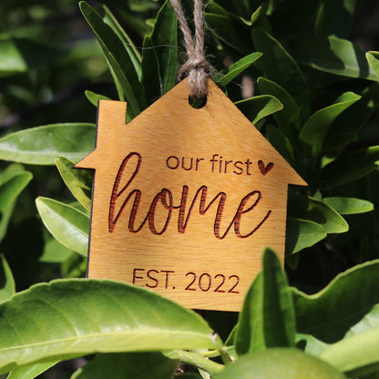 Our First Home, House-Shaped Ornament