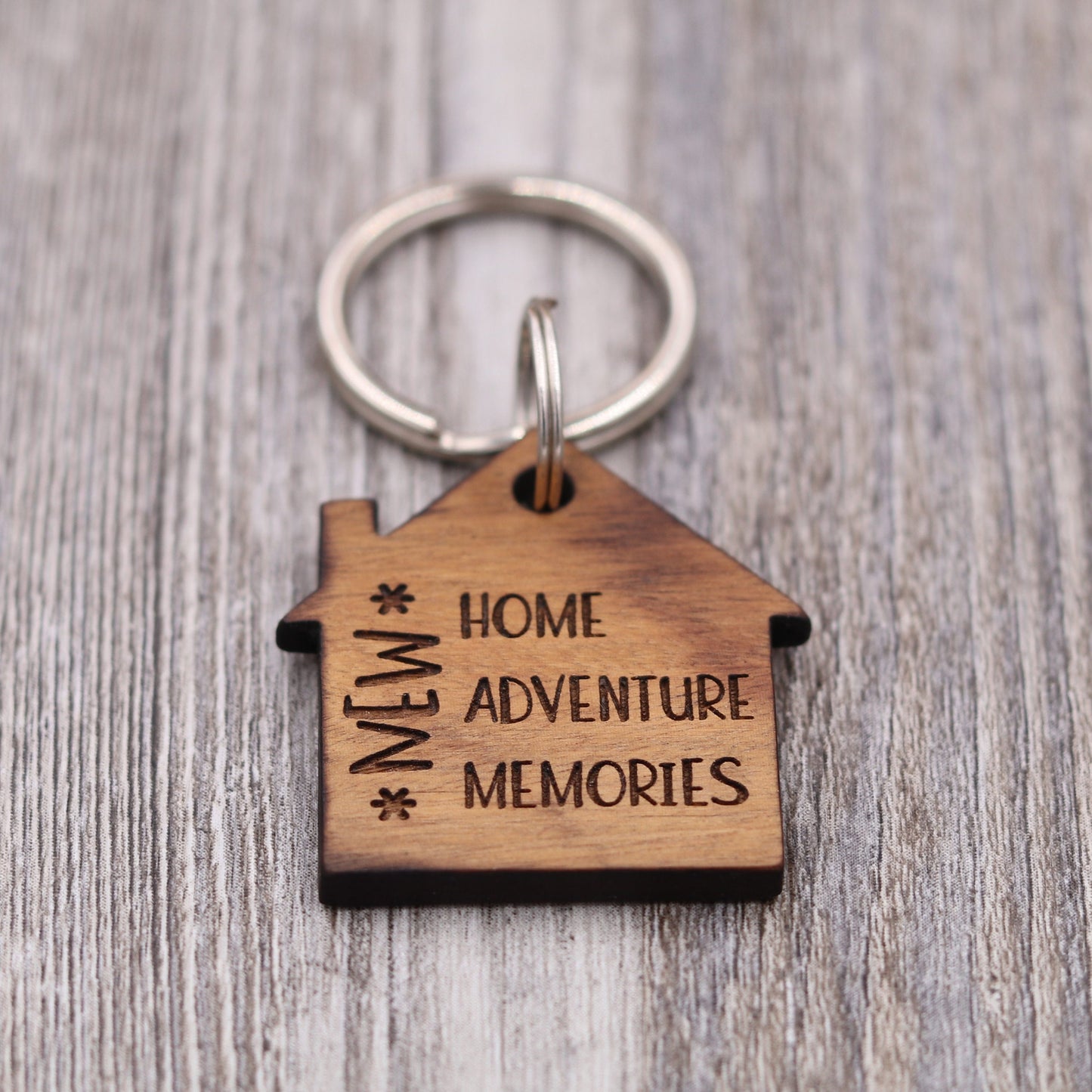 New Home, New Adventure, New Memories Keychain