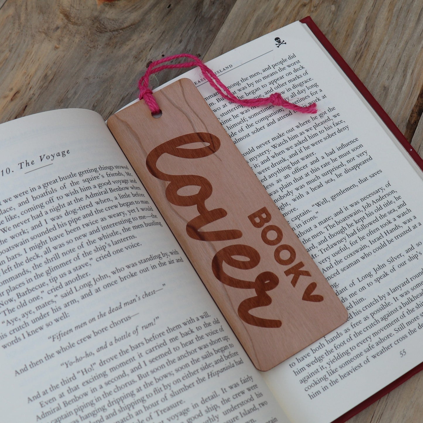 Book Lover - Wood Bookmark