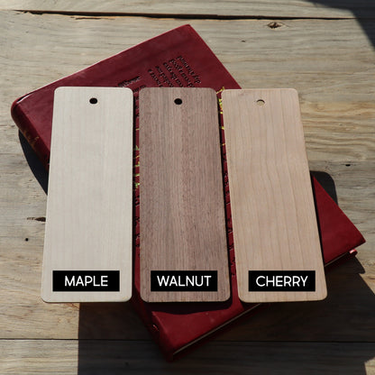 Capitalized Name - Wood Bookmark