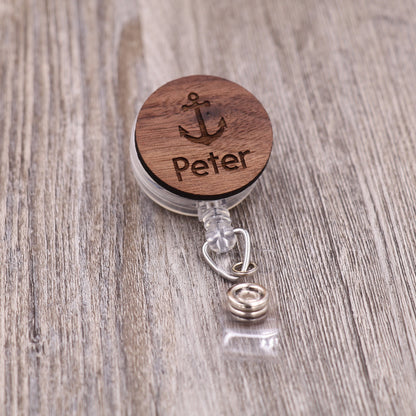 Anchor Badge Reel with Name