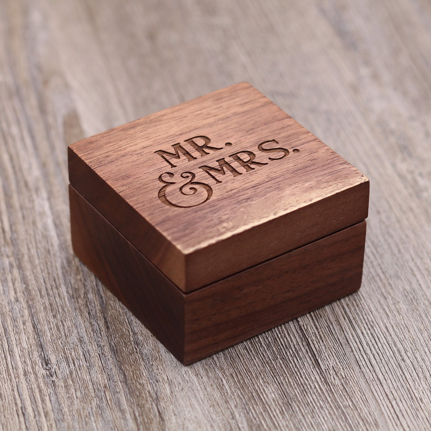 Mr., Mrs. - Ring Box, Keepsake Box, Jewelry Box