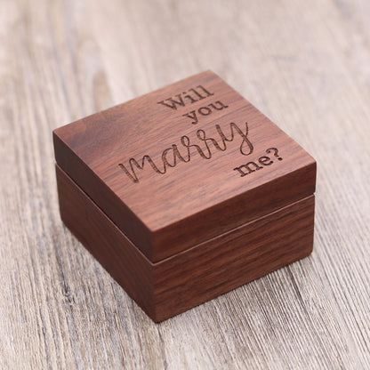 Will you MARRY me? - Ring Box, Keepsake Box, Jewelry Box